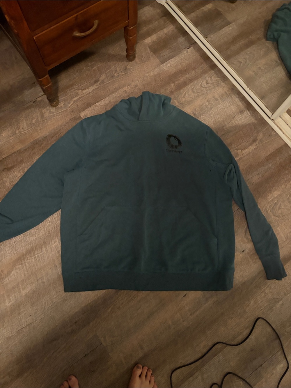 Carhartt Teal-Blue Hoodie
